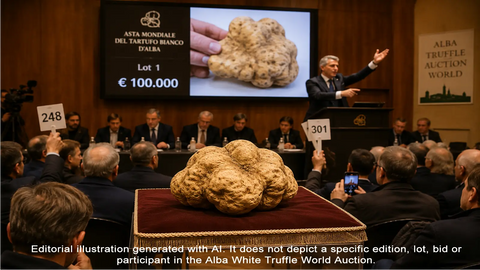 Asta mondiale del tartufo bianco d’Alba: storia e record