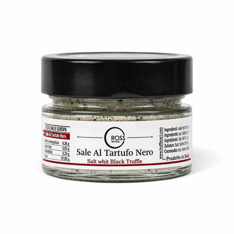 Sale al tartufo nero con 2% Tuber melanosporum in vasetto di vetro 120 g