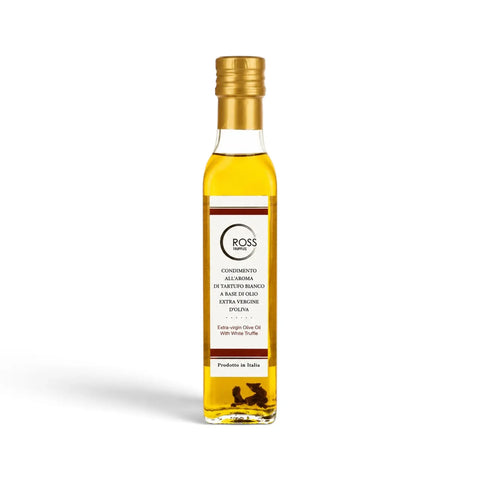 250 ml bottiglia di olio extravergine di oliva aromatizzato al tartufo bianco per addestramento olfattivo del cane
