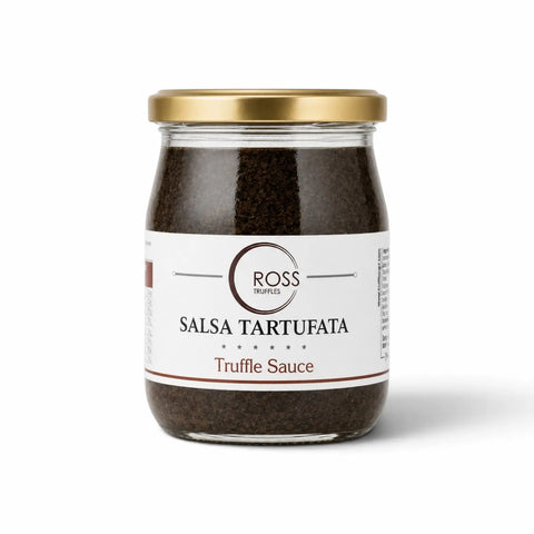 Vaso in vetro di Salsa Tartufata a base di funghi con 3% Tuber aestivum
