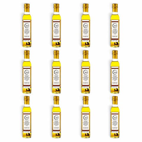 Dodici bottiglie 250 ml di Olio di Oliva al Tartufo Bianco con aroma 2% Tuber magnatum