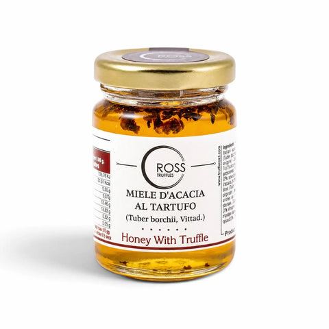 Miele di acacia con 2% Tuber borchii in vasetto di vetro 120 g